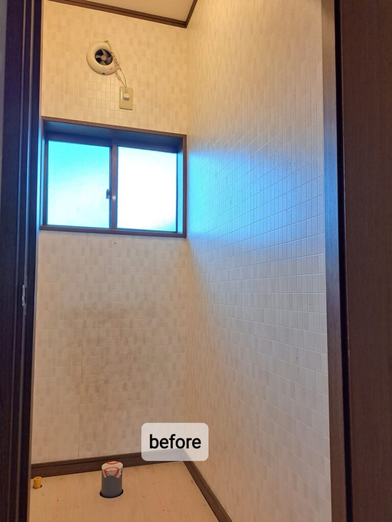 トイレの段差をなくしました。